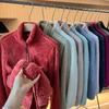 O Mesmo Estilo! 199! Jaqueta de Lã Grossa Quente Slim-Fit com Gola Alta Dupla Face para Mulheres - Outono e Inverno