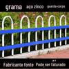 Cinto de Isolamento Municipal Personalizado Pintado por Spray Guarda-corpo de Gramado de Aço Galvanizado Guarda-corpo de Aço Galvanizado Durável Grade de PVC para Verdejamento de Jardim