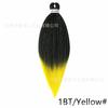 26 pulgadas Colorido Fibra Química Trenza Grande Africana Trenza Sucia Color Degradado Trenza de Cabello Trenza Fácil Trenza Sucia Mayoreo