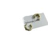 Aretes franceses retro simples de metal brillante redondos geométricos de tuerca, aretes de temperamento moderno estilo cool