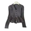 Cardigan de punto trenzado estilo nuevo 2026, suéter ajustado y estilizado, prenda exterior de otoño e invierno, top elegante para mujer