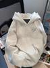 Otoño e Invierno 500g Sudadera Unisex Holgada Estilo Americano con Capucha y Forro Polar para Exterior, Holgada y Adelgazante