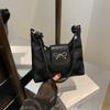 Bolso Pequeño Rojo Textura de Alta Calidad para Mujer 2024 Nuevo Verano Combinable Bolso Cruzado Moda Hombro Axila Cubo