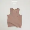 Chaleco de Verano Nuevo Estilo Coreano de Moda sin Mangas para Niños y Niñas Bebé Top de Cuello Redondo Ropa Infantil Personalización