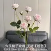 Nuevas Flores Artificiales Rosas para Boda al Mayoreo Rosa Claro Arreglo para Sitio de Boda Flores Falsas Guía de Camino para Boda Decoración de Mano
