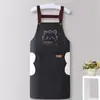 Delantal impermeable y a prueba de aceite, delantal de cocina nuevo y elegante para uso doméstico, uniforme de trabajo, resistente a las manchas, adecuado para restaurantes, ropa de trabajo unisex