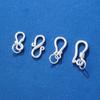 Plata S999 mate broche de langosta antiguo hebilla de plata vintage conector para collar pulsera diy accesorios de plata esterlina