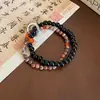 Pulsera de Cristal Floral Tricolor con Vibras Invernales, Diseño de Nicho, Lujo Ligero Estilo Corte, Sensación Fresca y Refinada, Regalo de Joyería