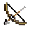 Minecraft Periférico Mini Arco Encantado y Flecha Modelo de Juego Juguete Llavero Disparo de Bala Suave Colgante para Mochila Escolar