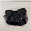 Exquisito Pasador para el Cabello con Forma de Falda de Puntos Blancos y Negros Estilo Francés para Mujer, Pasador de Gama Alta para el Trabajo Diario, Pin Versátil para Cola de Caballo, Pinza para el Cabello que Añade Volumen