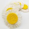 Flor de paja 8cm Girasol Paja de polipropileno Margarita Accesorios creativos Sombrero de paja Zapatos de playa Accesorios de ropa Decoración Al por mayor