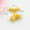 Ouro areia francês antigo duas gerações botão de flor de lótus lírio orquídea pingente pulseira acessórios pulseira ouro areia acessórios diy atacado