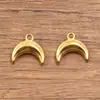 6 Tipos de Acessórios para Joias de Aço Inoxidável 304, Galvanoplastia com Ouro Real no Forno, Pingente Estrela da Lua Estrela de Cinco Pontas com Charme Natural