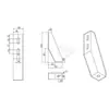Taza de Pie de Material de Extrusión de Aluminio, Pieza de Soporte de Material de Extrusión de Aluminio, Conexión de Pie en Forma de Taza de Material de Extrusión de Aluminio, Soporte de Pie