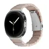 Adecuado para relojes Samsung Watch8/9, Correa de reloj inteligente clásica de acero inoxidable y resina de una sola cuenta para Watch8