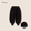 Calça Jogger Acolchoada Youbao para Meninos, Calça com Forro de Lã para o Inverno, Calça Casual Quente para Crianças Maiores no Inverno