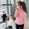[En stock] Suéter de cuello alto para niñas, otoño e invierno, nuevo suéter de estilo occidental para niños, suéter para niñas, otoño para niños