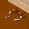 Justop Joias de Orelha Femininas Novas e Modernas Brincos Simples e Bonitos Brincos de Coração com Zircônia Brincos de Laço