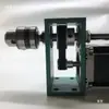 Motor paso a paso reducción portabrocas husillo eje A eje rotatorio soldadura rectificado roscado potencia hacia adelante y atrás eje mecánico