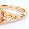 Anillo de lujo con flor de hibisco, cristal rosa natural, chapado en plata S925, con diseño de chica japonesa Mori, joyería de color para estudiantes.