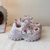 Zapatillas para Niñas 2025 Nueva Moda Tendencia Transpirables para Niñas Pequeñas Niños Grandes Malla Princesa Zapatos Papá