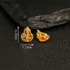 Plata de ley S925 chapada en color dorado hebilla de conexión de calabaza hebilla DIY collar hecho a mano pulsera material tejido accesorios de plata