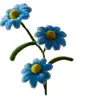 Palitos Retorcidos Terminados con Margaritas Pequeñas como Regalos para Maestros y Novias, Materiales para Floristería, Decoración para Arreglos Florales, Flores Artificiales