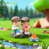 Musgo Micro Paisagem Pequenos Enfeites DIY Bonsai Suculenta Decoração Acessórios Xícara de Chá Casal Boneco Personagem de Plástico