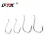 Anzuelos de Pesca de Acero Inoxidable Ftk para Pesca en el Mar, Anzuelos Simples, 50 Piezas, Tipo Ise-Ni, Anzuelos Gruesos para Pulpo, Venta al por Mayor Transfronteriza