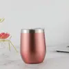 Comércio Exterior Camada Dupla Aço Inoxidável 304 12oz Copo Casca de Ovo a Vácuo em U Copo de Vinho Tinto Quente e Frio Escritório Copo de Ovo