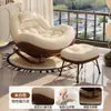 Mecedora Silla de Salón para Adultos Balcón de Casa Ocio Individual Sala de Estar 2025 Nueva Mecedora de Lujo Accesible Sillón Sofá Perezoso