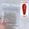 Uña bola de acero mini tamaño pequeño 0.6mm bola plateada dorada no se decolora decoración de uñas diy joyería para uñas