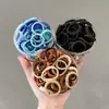 Goma elástica para el pelo de niños color lata encaje goma elástica para niñas banda elástica alta para el pelo cuerda para la cabeza de bebé