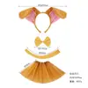 Diadema de Halloween Suministro Transfronterizo Nueva Diadema de Burro Orejón Linda para Niños Hip-Hop Performance Diadema de Animal