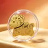 Adesivo de Celular de Ouro Puro 999, Adesivo de Folha de Ouro Trazedor de Riqueza do Ano da Ovelha, Presente de Promoção Cultural e Criativo, Atacado da Fábrica de Origem