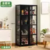 Armário de armazenamento multicamadas para casa, armário de armazenamento para brinquedos e figuras de crianças, armário de exibição de armazenamento à prova de poeira, armário de chão, prateleira de armazenamento