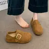 Zapatos de plataforma retro populares estilo universitario con plantillas interiores que aumentan la altura y forro de felpa, zapatos de invierno para mujer, nueva colección 2026, zapatos de algodón versátiles para mujer