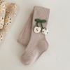 Meia-calça Infantil para Primavera e Outono, Leggings para Meninas para Usar por Cima, Meias Meia-Calça Fofas com Estampa de Cereja, Leggings para Bebê de Espessura Média