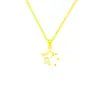 Collar de Acero de Titanio con Circonita de Estrella de Cinco Puntas, No se Desvanece, para Mujer, Fresco y de Alta Gama, Cadena para Clavícula Versátil y Sencilla, Cadena de Cuello de Moda