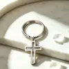 Nova chaveiro de cruz oca transfronteiriça, presente de gratidão e inspiração, pingente de acessório DIY simples e versátil