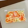 100 Piezas Gomas para el Cabello de Margarita Sencillas Empaquetadas en Bolsa Bandas de Goma de Nylon Coloridas Anillos de Toalla Accesorios de Cabello de Moda Cuerdas para el Cabello Lote