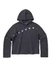 Top listrado com padrão de estrelas retrô americano, coleção primavera/outono masculina, design moderno e nichado, corte cleanfit, estilo high-street, moletom para casal