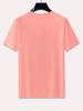 Top Masculino Pesado de Algodão Puro para Páscoa, Gola Redonda Solta Casual Unissex Camiseta de Casal, Peso Pesado 300g