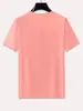 Camiseta de Verano Nueva Colección Transfronteriza Estilo Casual Americano para Hombre de Manga Corta Resistente Estampada Holgada de Cuello Redondo Moda