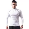 Ropa Deportiva Cruzada de Cuello Medio para Hombre en Otoño, Mallas Deportivas Elásticas de Secado Rápido, Capa Base para Entrenamiento y Running, Amazon