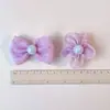 Pasador de Pelo para Niña Flor Lazo Pasador de Pelo Niña Bebé Flequillo Lateral Pasador de Pelo Pasador Accesorios para el Pelo de Bebé