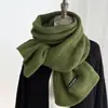 Nuevo bufanda de punto para mujer, cálida y resistente al frío para exteriores de otoño e invierno, bufanda de moda con bloques de colores lindos