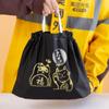 Bolsa Desechable con Cordón para Llevar Empaque Bolsa de Plástico Portátil Ensalada Comida Bolsa de Empaque con Cordón Bolsa Lala