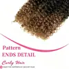 Extensiones de Cabello, Cabello Sintético, Paquetes de Cabello Sintético Rizado Jerry, Pelucas de Fibra Suave de Alta Temperatura