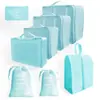 Bolsa de almacenamiento de viaje, juego de seis piezas, juego de siete piezas, juego de ocho piezas, bolsa de lavado plegable, bolsa de almacenamiento de ropa, paquete de bolsa de viaje